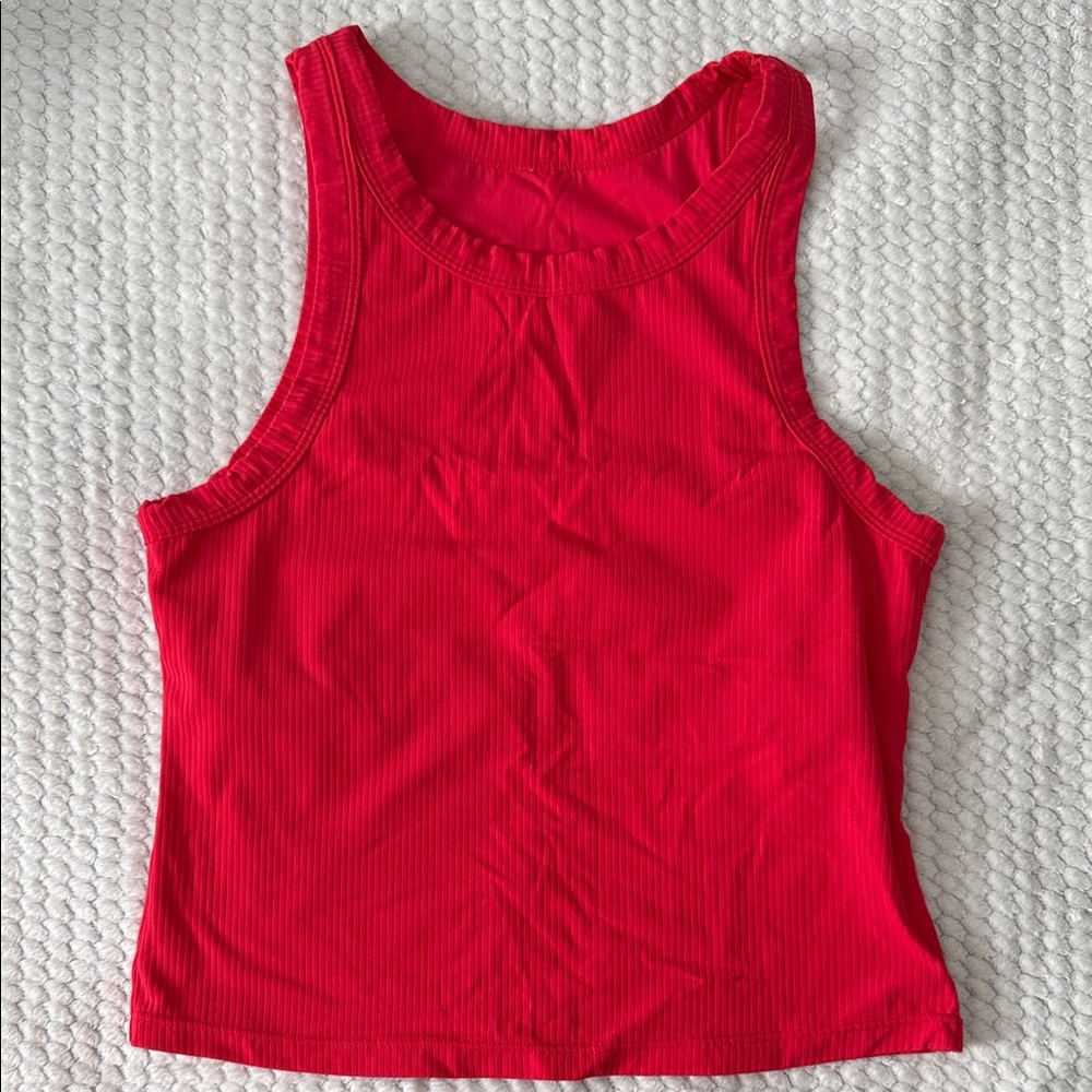 PARAGON Bright Red Ribbed Tank